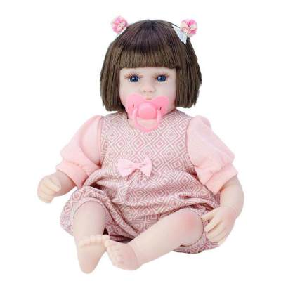 Doll 42cm Adorable Realistic Baby Dolls with Pacifier and Milk Bottle Dress Up Baby Doll Accessories for Girls Children grand