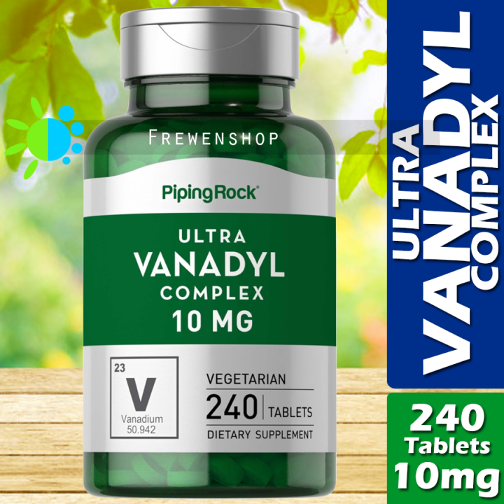 VANADYL SULFATE COMPLEX 10mg x 240 Tablets with Niacin and Chromium ...