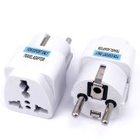 Universal EU South Korea Plug Adapter Converter US AU UK To European KR AC Travel Power Electrical Socket Outlets Wholesale Wires  Leads  Adapters