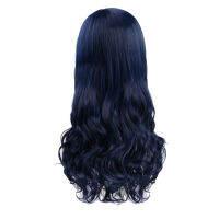 xiao ลูกหลานของภาพยนตร์ยุโรปและอเมริกา 2 Evie cospaly วิกผมหญิงยาวตรงโรงงานขายส่ง wig อเมซอนสีน้ำเงินเข้ม