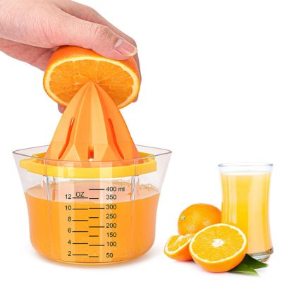 （HOT NEW）5 In 1Lemon JuicerFruit Juicer Hand LemonCitrus Squeezer Capacity Machine เครื่องคั้นผลไม้400Ml