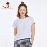 Cameljeans ผู้หญิงเสื้อยืดลำลองผ้าฝ้ายแขนสั้นเสื้อยืดเปล่าเสื้อยืดผู้หญิงแฟชั่นหญิง