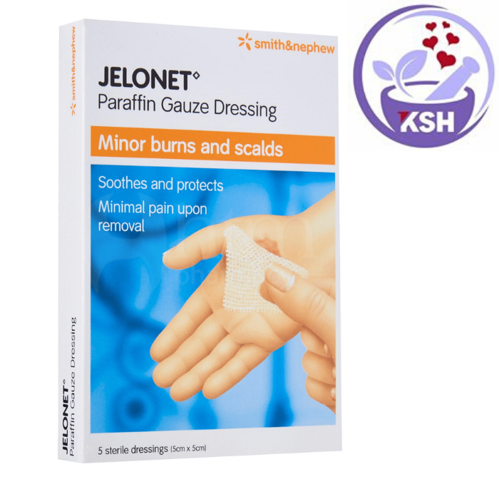 SMITH & NEPHEW PARAFFIN GAUZE DRESSING MINOR BURNS AND SCALDS 5