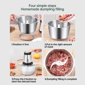 Gaabor Kitchen Food Processor Machine, Food Processor Meat Grinder