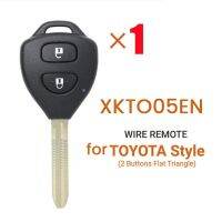 For Xhorse XKTO05EN Universal Wire Remote Key Fob 2 Button for Toyota Style for VVDI Key Tool