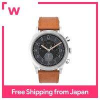 TIMEX Watch TIMEX Waterbury นาฬิกาควอตซ์หน้าปัดสแตนเลสสตีลสีดำแบบดั้งเดิม Tw2v7390เมนต์สีน้ำตาล