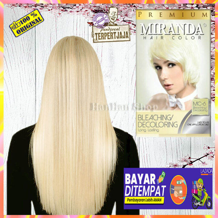 Miranda Hair Color Premium MC6 Bleaching BPOM Ori Warna Cat Rambut Viral Semir Rambut Miranda