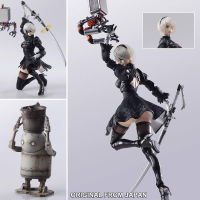 Model โมเดล งานแท้ 100% Square Enix Bring Arts จากเกม Game NieR Automata เนียร์ ออโตมาตา 2B YoRHa &amp; Machine Lifeform Ver Original from Japan Figma ฟิกม่า Anime ขยับแขน-ขาได้ ของขวัญ Gift อนิเมะ การ์ตูน มังงะ Doll ตุ๊กตา manga Figure ฟิกเกอร์