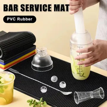 Rubber Bar Mat for Cocktail Bartender Coffee Countertop Kitchen