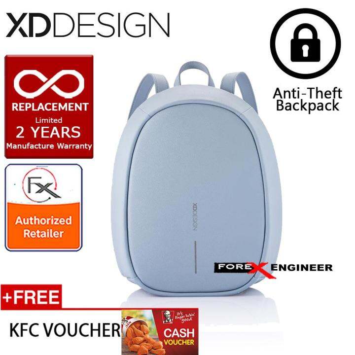 XD Design Bobby Elle AntiTheft Backpack Light Blue color Lazada