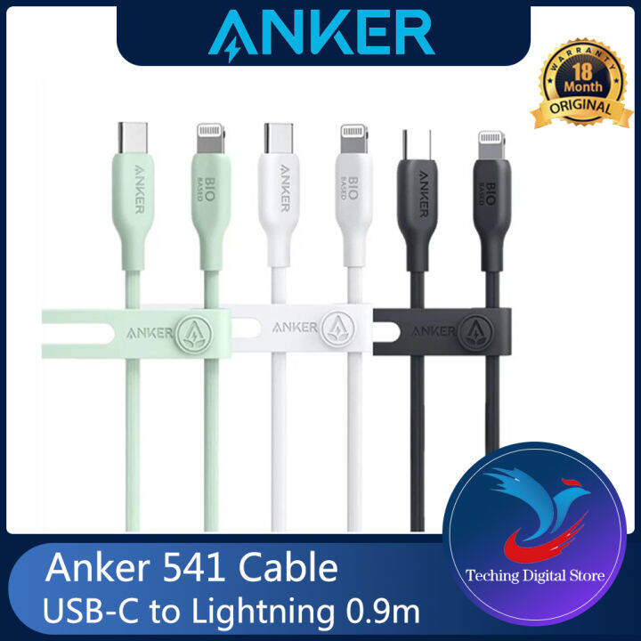Original Anker USBC to Lightning Cable, Anker 541 Cable (Phantom Black