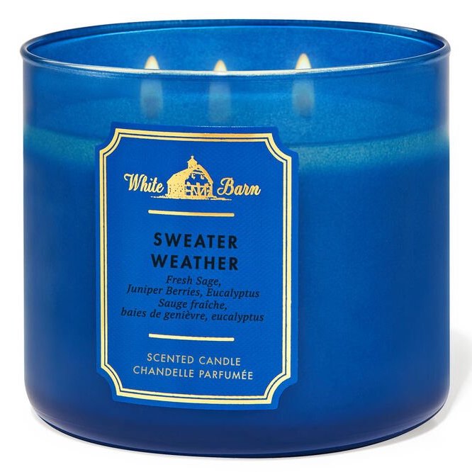 BATH BODY WORKS SNOWED IN SCENTED CANDLE 3 WICK 14.5 OZ WHITE BARN JUNIPER LARGE 