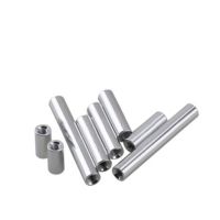 5-10pcs/lot M2 M2.5 M3 M4 M5 M6x5mm/6mm to 50mm Round aluminum standoff spacer Stud extend long nut