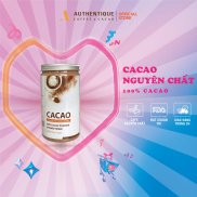 Bột Cacao Authentique 100% nguyên chất - Không đường - Hũ 440gr