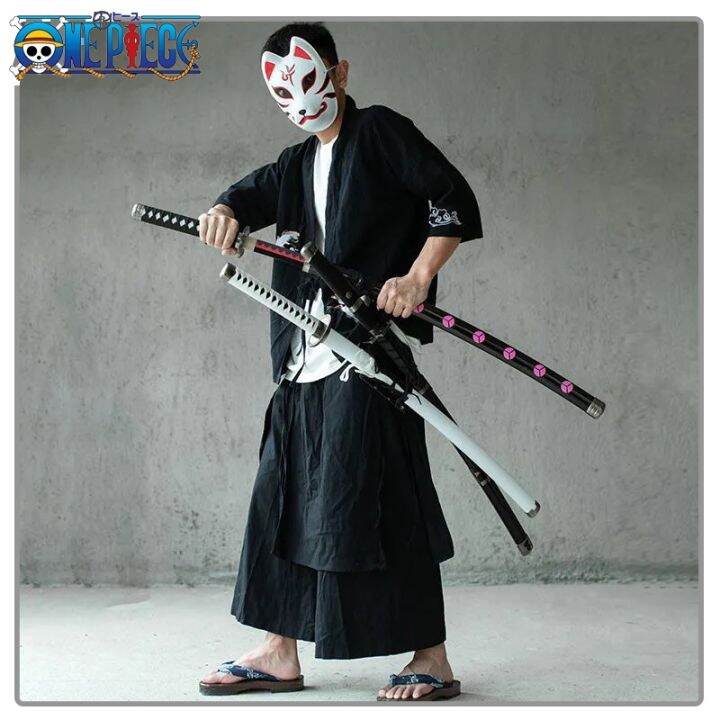 One Piece Roronoa Zoro Three Sword Style Cosplay Wooden Weapons