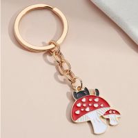 New keychain cute red mushroom souvenir gift for boys and girls accessories car keys