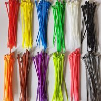 100PCS Self-Locking Plastic Nylon Cable Tie Black White Colorful 3X100 150 200 4X150 200 5X200 Fastening Ring Industrial