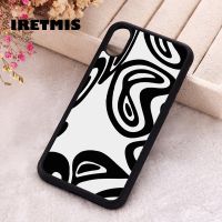 ✎ﺴ Iretmis 5 5S SE 2020 Phone Cover Case for iPhone 6 6S 7 8 Plus X Xs XR 11 12 13 MINI 14 Pro Max Jaded London Monochrome Swirl