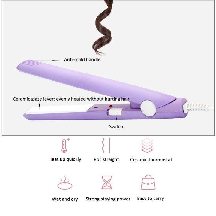 fashion-electric-hair-straightener-iron-ceramic-mini-hair-curler-styling-tools-with-hair-curler-eu-plug