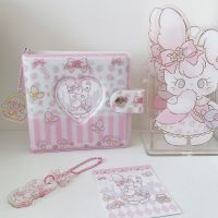 Cute Rabbit 3inch Binder Photocard Collect Book Button Lock Idol Photo Holder Book Photo Album for Polaroid instax