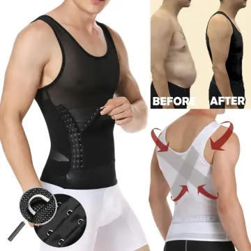 Men Slimming Tight Vest Body Shaper Tummy Control Tank Top Waist
