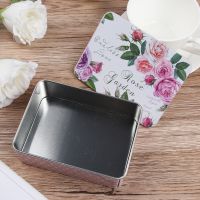 European Push-Pull Rectangular Iron Box Empty Storage Box Wedding Jewelry Pill Cases Portable Tin Container Cosmetic Organizer Storage Boxes