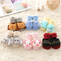 Cartoon Autumn Soft Baby Newborn Cotton Socks Anti-Slip Warm Boots Cute Rattle Baby Girl Socks Baby Clothes