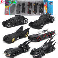 Ls【 Ready Stock 】6ชิ้น /Sset Batmobile อัลลอยรถรุ่นของเล่นยานพาหนะรวมกันรถเด็กของเล่นชุด1【cod】