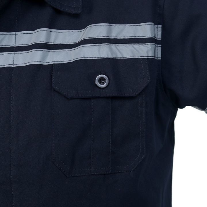 เสื้อทำงาน-เสื้อช็อป-เสื้อช่าง-มีแถบสะท้อนแสง-แขนยาว-ช่างไฟฟ้า-ช่างยนต์-ช่างเชื่อม-qc7311643