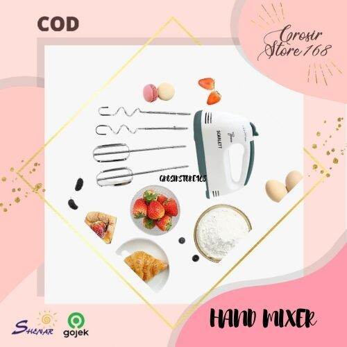 Shenar Hand Mixer Mixer Tangan Elektrik 7 Speed Mixer Tangan Pengocok