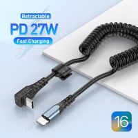 Spring PD 27W USB C Cable for iPhone 14 13 12 Pro 2in1 60W Fast Charging USB C Cable for MacBook Samsung Data USB Type C Cable