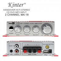 Kinter MA-180 Mini USB Alloy เครื่องขยายเสียงรถยนต์2CH สเตอริโอ HIFI เครื่องขยายเสียงสำหรับเรือ Amp: สีแดง12V Auto Power Amplifiers