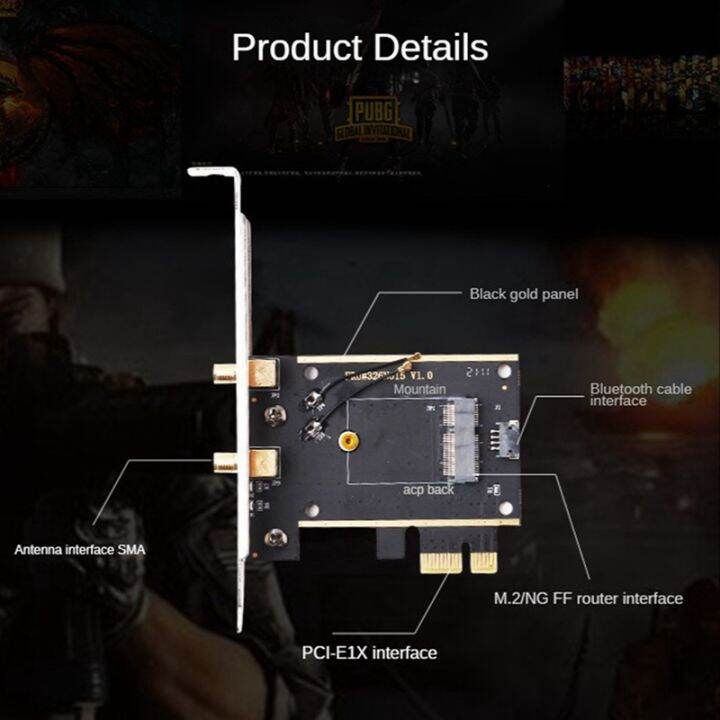 m-2-to-pcie-wifi-wireless-adapter-converter-ngff-m-2-wifi-bluetooth-card-with-2x-antenna-for-ax210-ax200-9260-8265