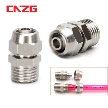 Pneumatic Air Connector Fitting PC PCF/PL/PLF 4/6/8/10/12mm Thread 1/8 1/4  3/8 1/2 Hose Fittings Pipe Quick Connectors