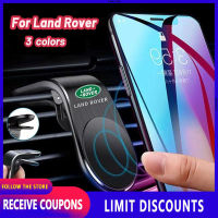 คุณภาพสูง Universal 360 ° Magnetic Car Navigation Anti-Slip Phone Holder Air Vent Mount Stand โลโก้รถพิเศษที่กำหนดเองสำหรับ Land Rover Range Rover Sport Discovery Defender 110 LR3 Defender 90 Freelander2 Discovery 4 Range Rover evoque Free