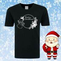 เสื้อยืดผ้าฝ้ายเสื้อยืดผ้าฝ้าย เสื้อยืดคริสต์มาส[CHRISTMAS NO.6 ] MERRY CHRISTMAS SHIRT/ CHRISTMAS T SHIRT / T-SHIRT / BAJU CHRISTMAS /