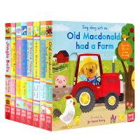 Sound delivery new version of sing along with me nursery rhyme mechanism operation book 8 volume set English original picture book childrens Enlightenment English nursery rhyme picture book cardboard book fun early education singalong