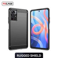 สำหรับ POCO M4 Pro 5G กันกระแทกซิลิโคน TPU ฝาครอบคาร์บอนไฟเบอร์ปัดเคสโทรศัพท์เสี่ยวหมี่ POCO M4 Pro 5G เคส CarterFa