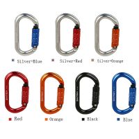 Locking Oval Climbing Heavy Duty Screwgate O Buckle Dog Hammock Clip Mountaineering Caving Lock