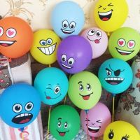 【DT】hot！ 10pcs 12-inch variety of face latex dog paw birthday party decoration balloon Childrens day expression symbol toys