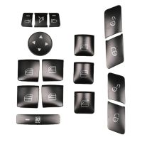 16PCS Car Door Seat Memory Lock Window Glass Lift Button Cover Sticker for CLA/GLA/////ML//E