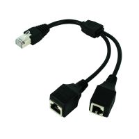 ∈ RJ45 1 Male to 2 Female Socket Port LAN Ethernet Network Splitter Y Stable Transmission Cat5e Cat5 Cat6 Easy Adapter Cable