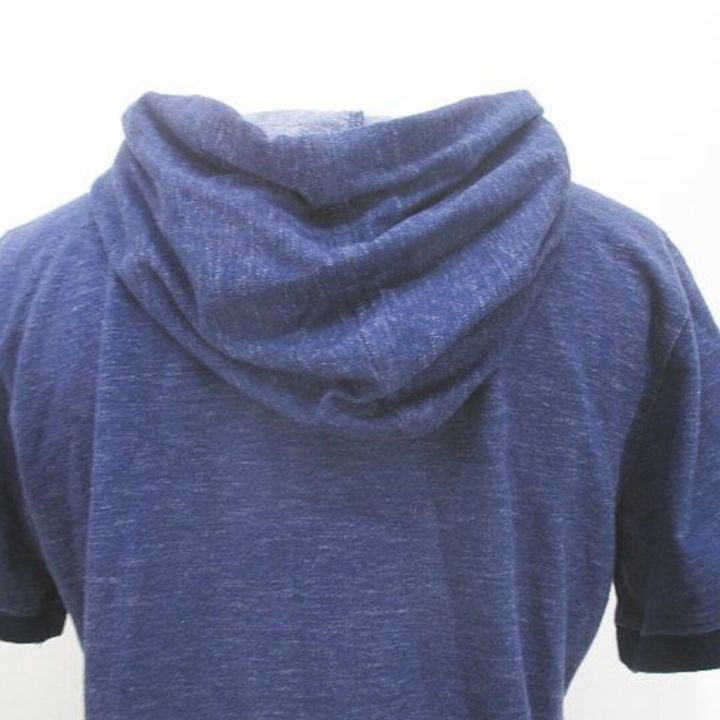 two-c-short-sleeve-zip-up-hoodie-40-navy-navy-blue-pocket-direct-from-japan-secondhand