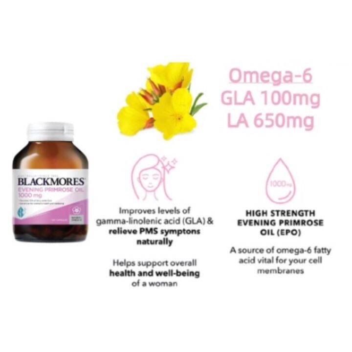 New Blackmores Evening Primrose Oil 1000MG (EPO) Lazada