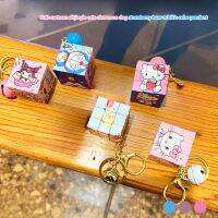 10pcs Sanrio Kuromi My Melody Hello Kitty Rubiks Cube Keychain Pikachu Doraemon Mini Third-Order Rubiks Cube Toy Boy Girl Gift Brain Teasers