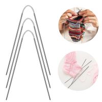 【CW】 3pcs Circular Knitting Needles Sleeve Needle Cable Set Knit Accessories Sweater Hat