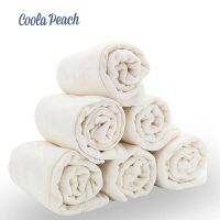 Coola Peach 1Pc/3Pcs/6Pcs/Lot Muslin Cotton Diaper Insert Unbleached Baby Prefold Cloth Nappy Liners