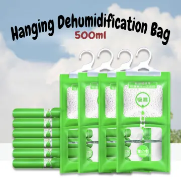 500G Drying Agent Hygroscopic Anti-Mold Desiccant Bag Hanging Wardrobe  Hanging Moisture Bag Closet Cabinet Wardrobe