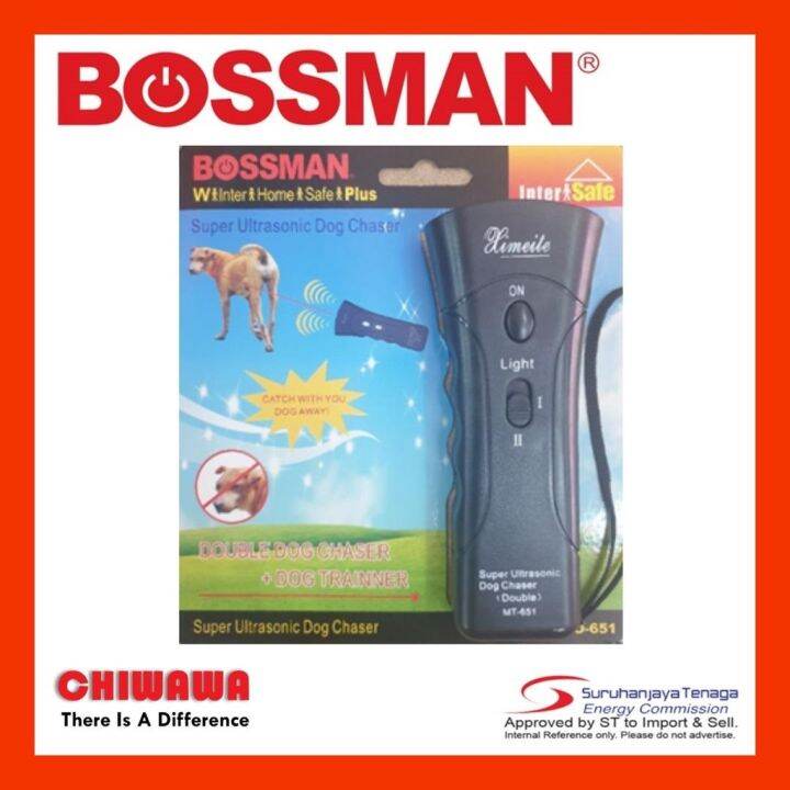 BOSSMAN Dog Repellent Model BO651 / Super Ultrasonic Dog Chaser Lazada