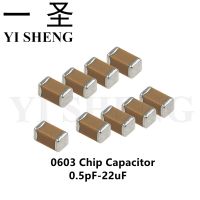 100pcs/Lot 0603 50V SMD  Thick Chip Multilayer Ceramic Capacitor 1pF - 22uF 10NF 100NF 1UF 2.2UF 4.7UF 10UF 1NF 100PF